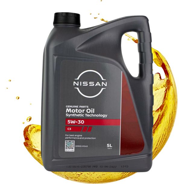 OLEJ NISSAN 5W30 SYNTETYCZNY ORYGINALNY MOTOR OIL 5L DO BENZYNY - ERLI.pl