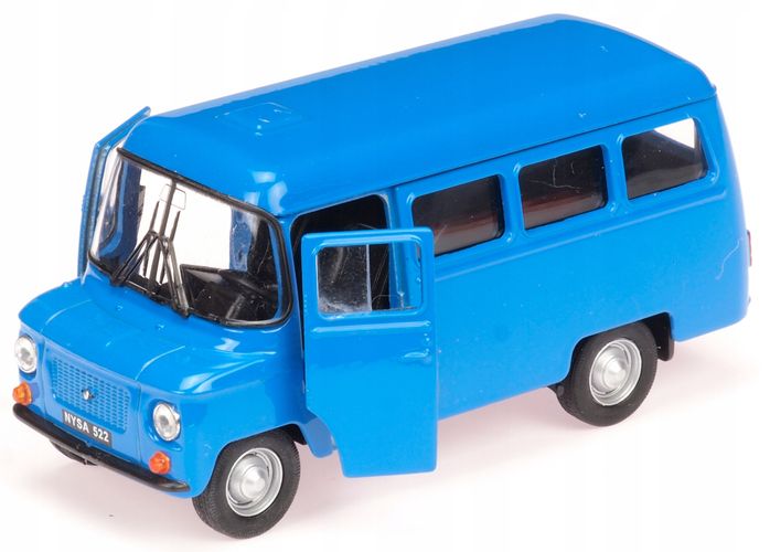 NYSA 522 METALOWY SAMOCHODZIK MODEL Z EPOKI PRL WELLY 1:34 NIEBIESKI-Zdjęcie-0