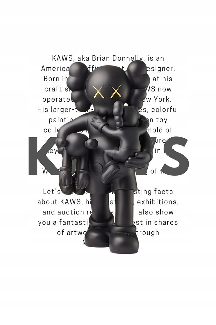 Plakat 90x60 STREETWEAR nike kaws figurka biały napisy bape