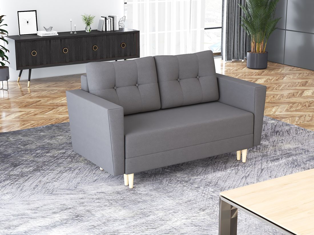 Kanapa dwuosobowa OSLO na nóżkach rozkładana ERLI.pl