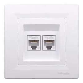 gniazdo-komputerowe-2x-rj45-kat-6-utp-z-ramka-bialy-schneider-asfora