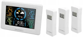 Zdjęcie produktu Stacja pogodowa GoGEN STACJA POGODY 3x czujnik zewnętrzny PROGNOZA DCF77