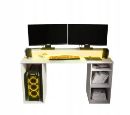 abiks-biurko-gamer-1-bialy-oswietlenie-led-138-cm