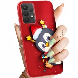 etui-do-samsung-galaxy-a32-4g-wzory-swieta-christmas-mikolaj-pingwin-case