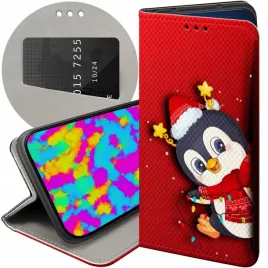 etui-z-klapka-do-realme-c31-wzory-swieta-christmas-mikolaj-pingwin-futeral