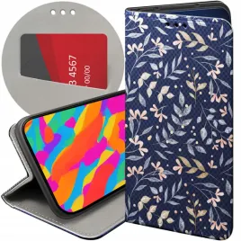 etui-z-klapka-do-oppo-a5x-wzory-floral-botanika-bukiety-futeral-pokrowiec