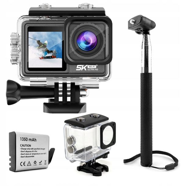 Фото - Action камера Pilot Kamera Sportowa 5K UHD 60FPS Akcesoria WiFi USB-C  Stabilizacja 