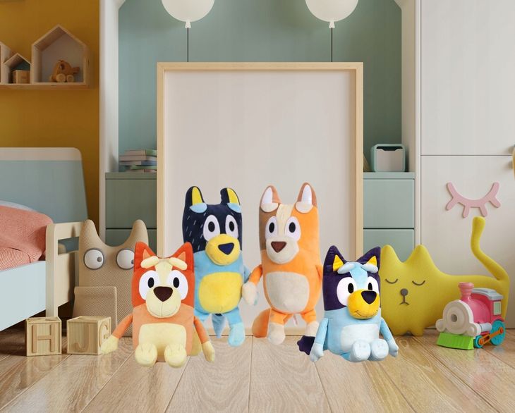 BLUEY I BINGO ZESTAW RODZINA MASKOTKA PLUSZAK ZABAWKA PRZYTULANKA BLUE ...