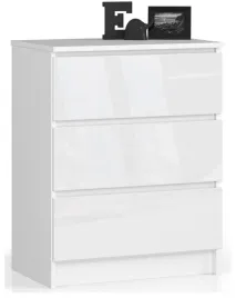 komoda-k60-3sz-clp-bialy-polysk