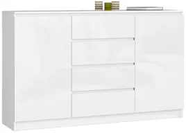 komoda-k160-2d-4sz-clp-bialy-polysk