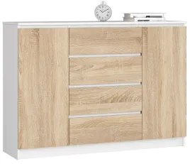 komoda-k140-2d-4sz-clp-bialy-sonoma