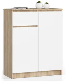komoda-k80-2d-1sz-clp-dab-sonoma-bialy