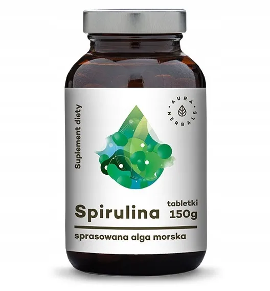 aura-herbals-spirulina-150g-600-tabletek-waga-z-opakowaniem-0-2-kg