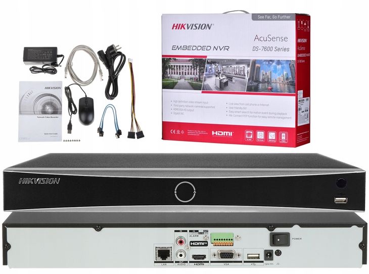 Rejestrator IP DS-7608NXI-K2 Acusense Hikvision