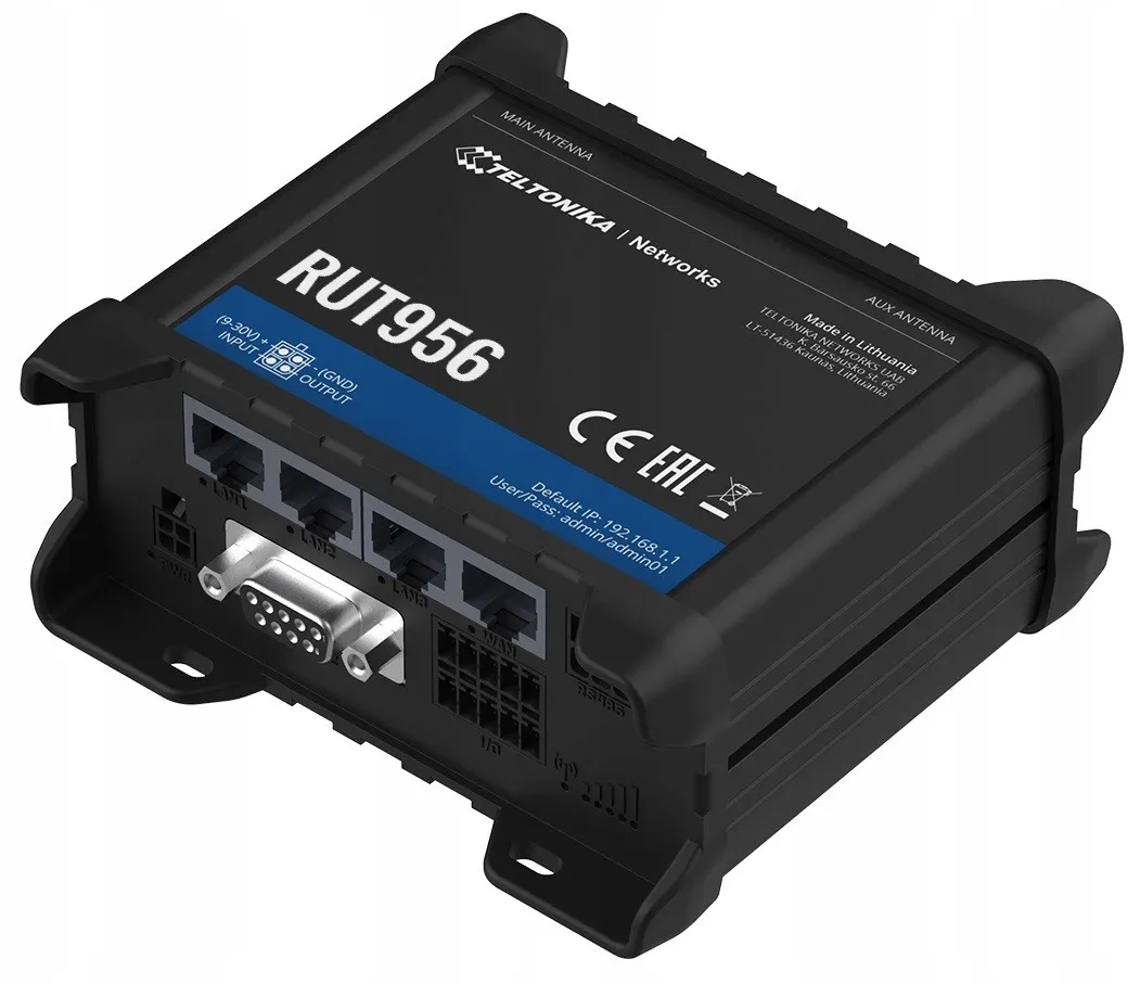 Router LTE RUT956 (Cat 4), 2G, GNSS, WiFi - ERLI.pl