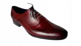 meskie-polbuty-sznurowane-bordo-42