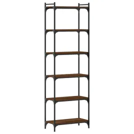 6-poziomowy-regal-na-ksiazki-brazowy-dab-60x30x188-cm