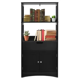 drewniana-szafka-kuchenna-z-szuflada-i-polka