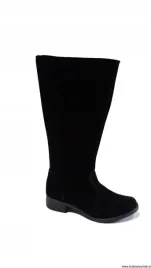 bnw-kozaki-eko-zamsz-czarne-na-zamek-plaski-35-cm-42-czarny