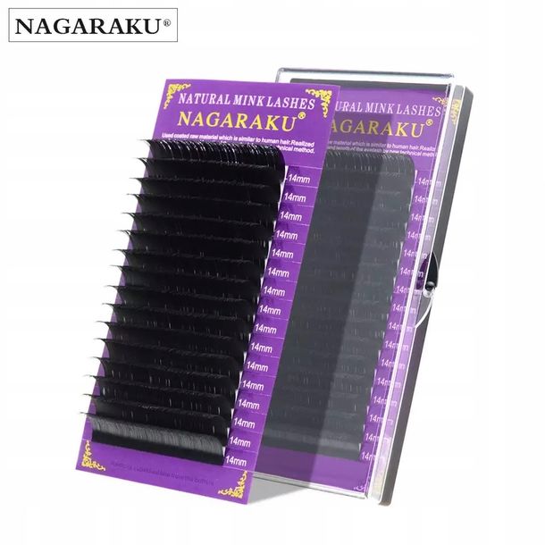 Фото - Накладні вії ﻿Rzęsy do Przedłużania Nagaraku Premium CC 0.07 9mm