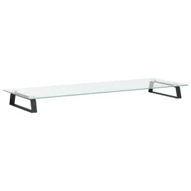 podstawka-pod-monitor-czarna-100x35x8cm-szklo-hartowane-metal
