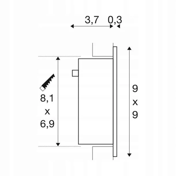 oprawa-wpuszczana-led-slv-frame-curve-zasilanie-sieciowe