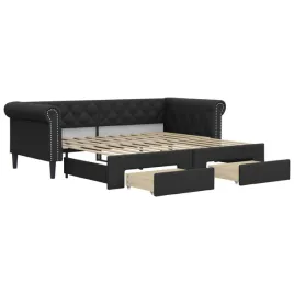 sofa-rozsuwana-z-szufladami-czarna-90x200-cm-sztuczna-skora