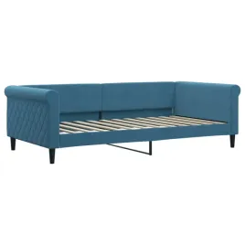 sofa-z-funkcja-spania-niebieska-100x200-cm-obita-aksamitem