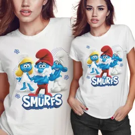 koszulka-damska-kobieca-t-shirt-smerfy-m-prezent-jakosc