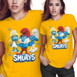 koszulka-damska-kobieca-t-shirt-smerfy-l-prezent-jakosc
