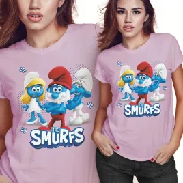 koszulka-damska-kobieca-t-shirt-smerfy-m-prezent-jakosc