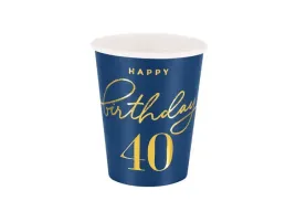kubeczki-happy-birthday-40-lat-granatowy-220-ml-6-szt
