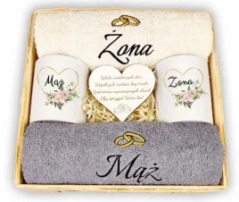 slub-prezent-na-wesele-slubny-zestaw-recznikow