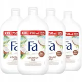 zel-pod-prysznic-damski-fa-coconut-milk-kremowy-kokos-zestaw-4x-750ml