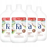 zel-pod-prysznic-damski-fa-coconut-milk-kremowy-kokos-zestaw-4x-750ml-przeznaczenie-kapiel-i-prysznic