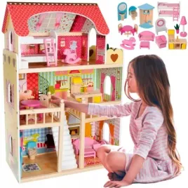 drewniany-domek-dla-lalek-meble-i-taras-led-xxl-prezent