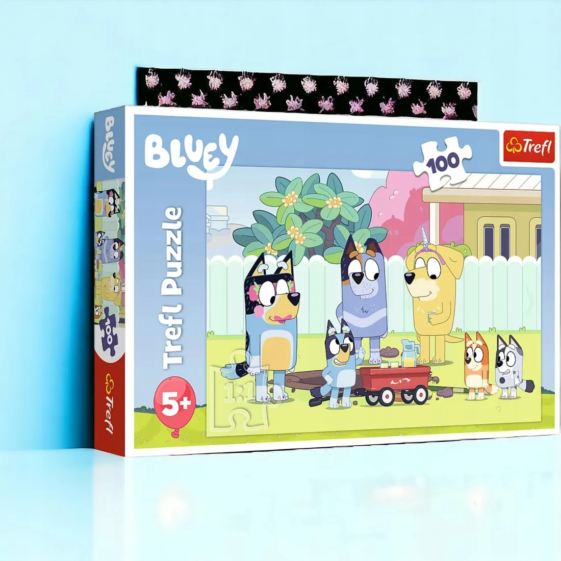 PUZZLE 100 WESOŁY ŚWIAT BLUEY I BINGO RODZINA PIESKI PSY UKŁADANKA 5 ...