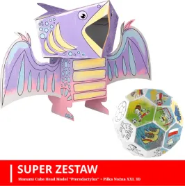 monumi-cube-head-model-pterodactylus-monumi-pilka-nozna-3d-xxl-w-zestaw
