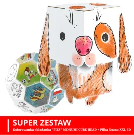 monumi-kolorowanka-pies-pilka-3d-w-zestawie