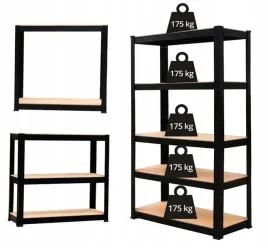 czarny-regal-magazynowy-metalowy-do-piwnicy-na-przetwory-180x90x40cm-2w1