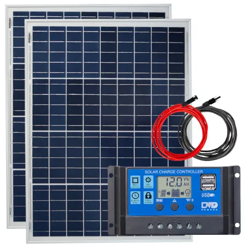 bateria-panel-solarny-100w-12v-regulator-stan-nowy
