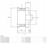 kolo-pasowe-alternatora-as-pl-ap3012-numer-katalogowy-czesci-ap3012