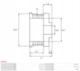 kolo-pasowe-alternatora-as-pl-ap3016-waga-z-opakowaniem-2-kg