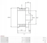 kolo-pasowe-alternatora-as-pl-ap3022s-jakosc-czesci-zgodnie-z-gvo-q-oryginal-z-logo-producenta-czesci-oem-oes