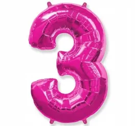 balon-foliowy-cyfra-3-fuksja-40