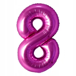 balon-foliowy-cyfra-8-fuksja-40
