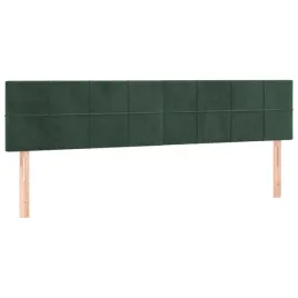 zaglowki-do-lozka-2-szt-ciemnozielony-80x5x78-88cm-aksamit