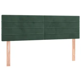 zaglowki-do-lozka-2-szt-ciemnozielone-72x5x78-88-cm-aksamit