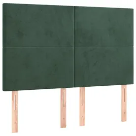 zaglowki-do-lozka-4-szt-ciemnozielone-72x5x78-88-cm-aksamit