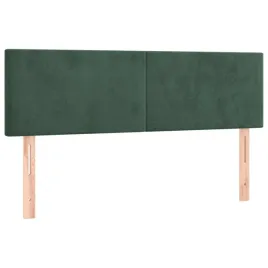 zaglowki-do-lozka-2-szt-ciemnozielone-72x5x78-88-cm-aksamit